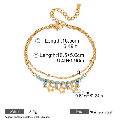 Evil Eye Zircon Chain Bracelet — dimensions and size reference 08