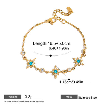 Evil Eye Zircon Chain Bracelet — dimensions and size reference 09