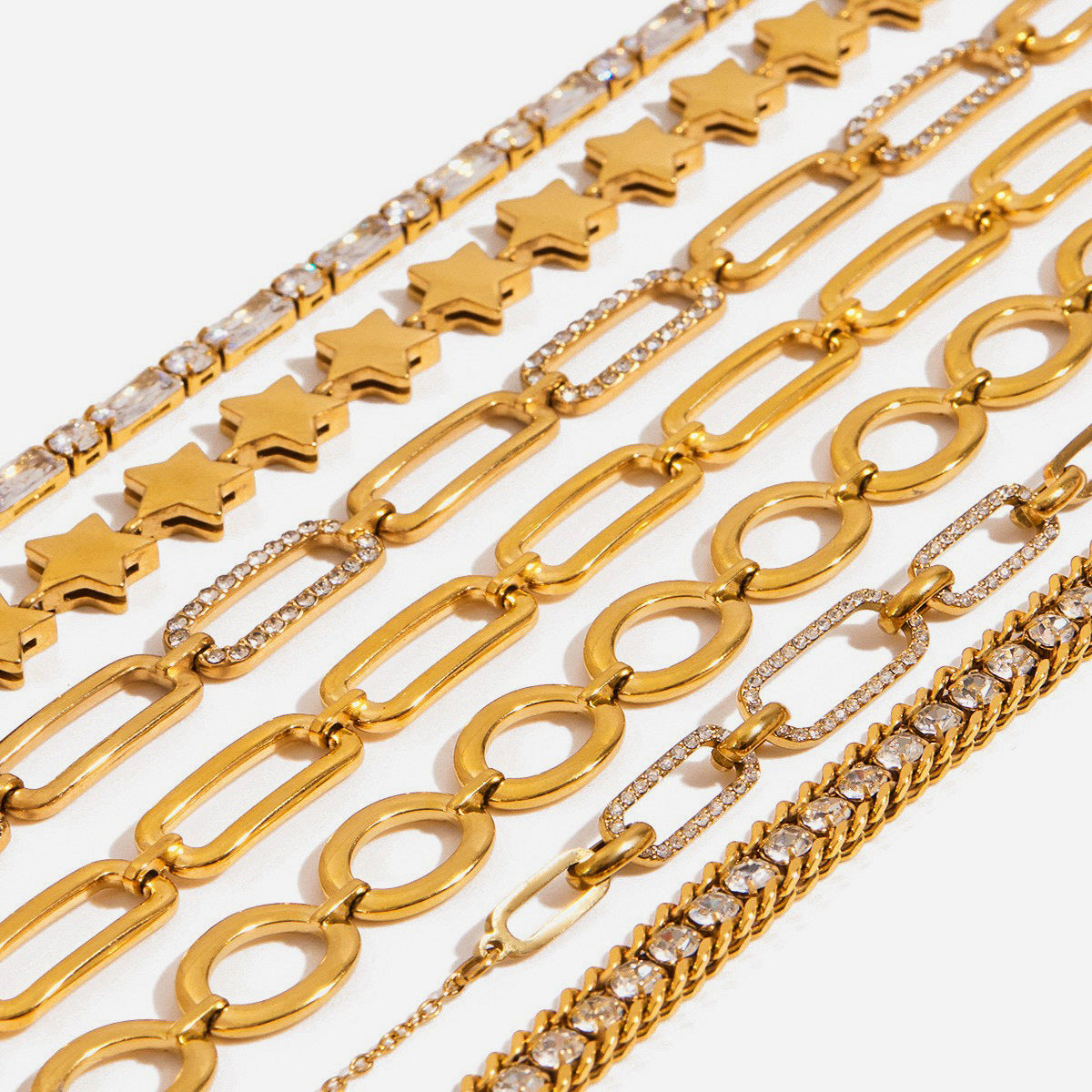 Paperclip Chain Bracelet — styled view 01