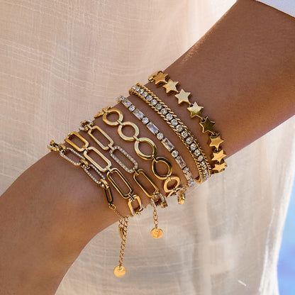 Paperclip Chain Bracelet — styled view 03