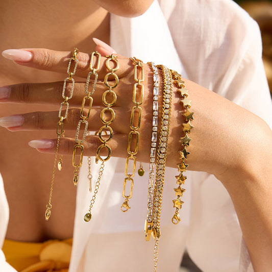 Paperclip Chain Bracelet — styled view 04