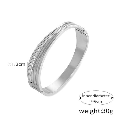 Pearl Textured Bangle — dimensions and size reference 10