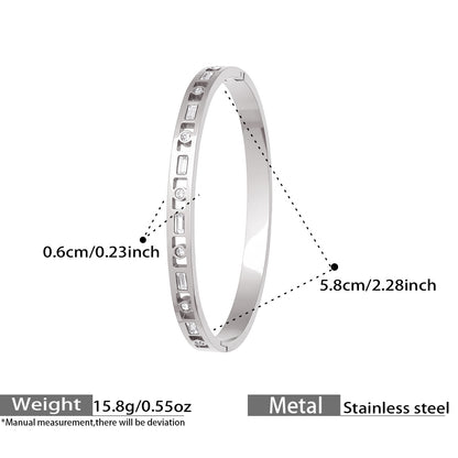 Zircon Heart Hinged Bangles — dimensions and size reference 05