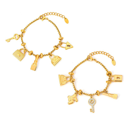Geometric Charm Chain Bracelets — design overview 05