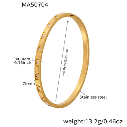 Geometric Zircon Bangle — dimensions and size reference 09