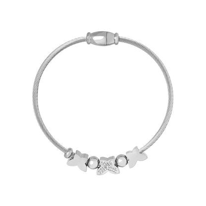 Round Heart Charm Chain Bracelets — dimensions and size reference 17