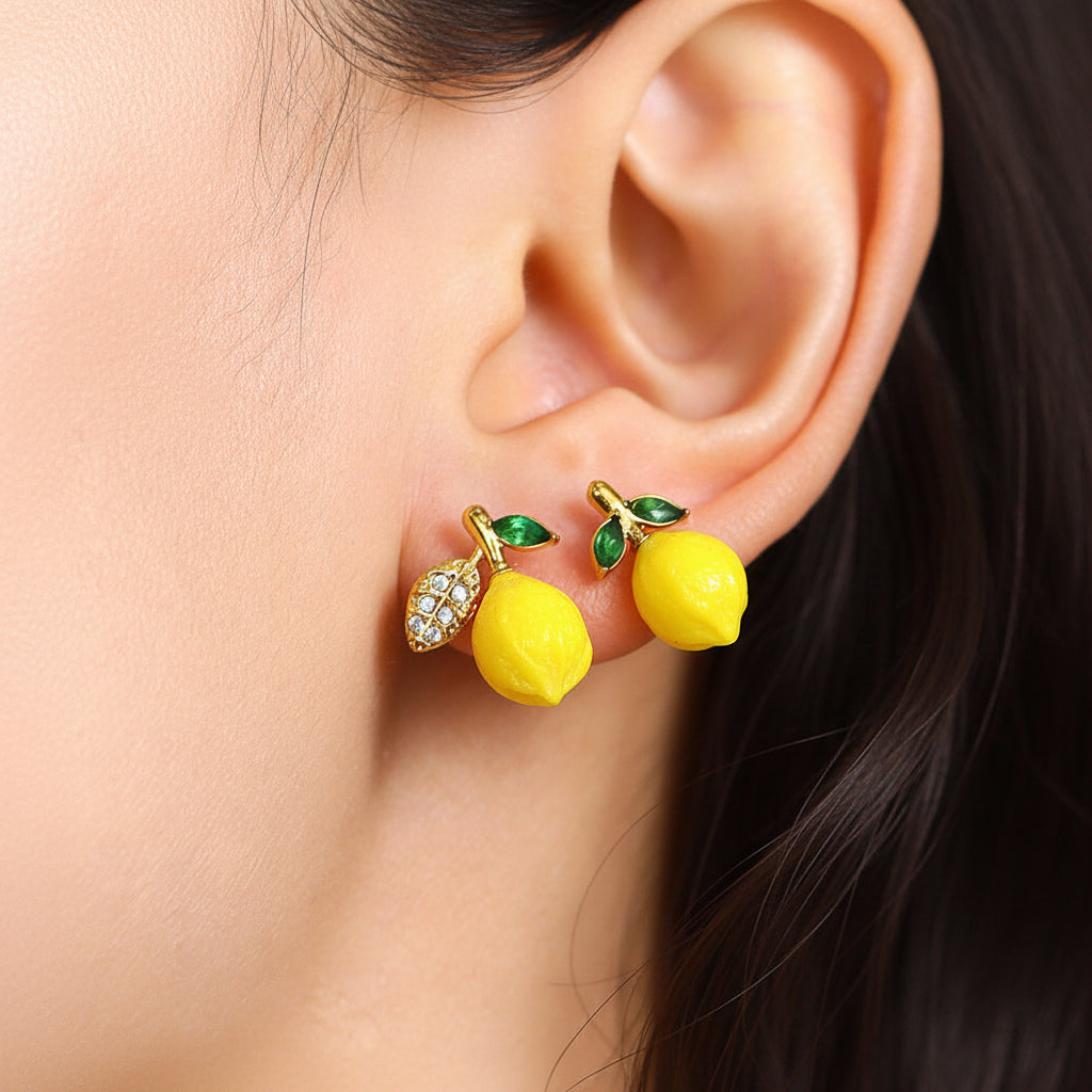Lemon Charm Earrings — product view 01