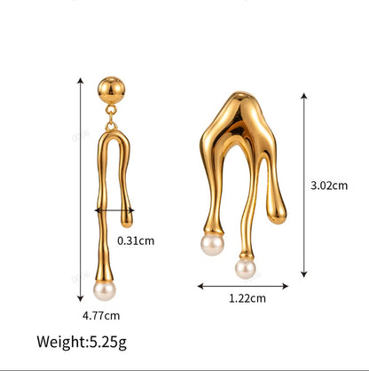 Star and Sculptural Earrings — dimensions and size reference 06
