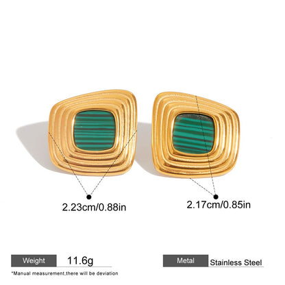 Square Inlay Statement Earrings — dimensions and size reference 07