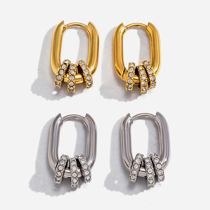 Geometric Hoop Earrings — product view 01