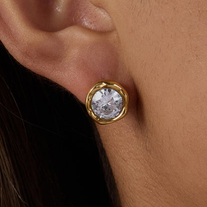 Round Stud Earrings — flat lay 02