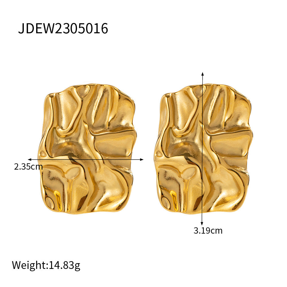 Geometric Inlay Statement Earrings — dimensions and size reference 13