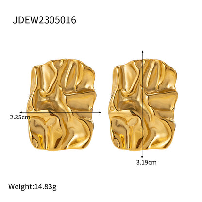 Geometric Inlay Statement Earrings — dimensions and size reference 13