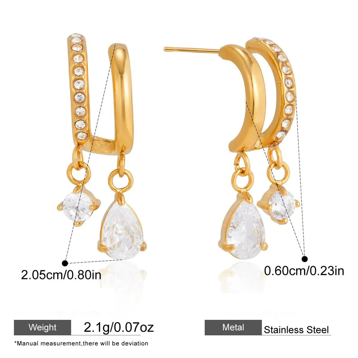 Layered Zircon Hoop Earrings — styled view 03
