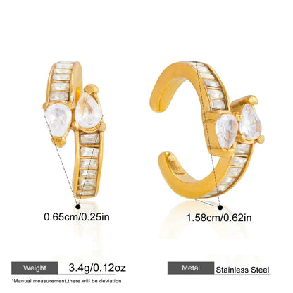 Layered Zircon Hoop Earrings — styled view 04