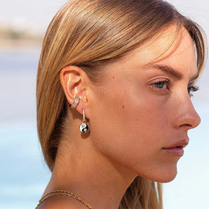 Baguette Zircon Ear Cuffs — styled view 04