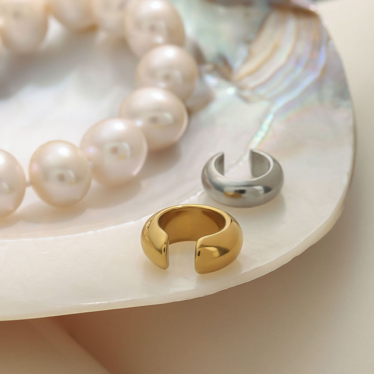 Smooth Open Ear Cuffs — styled view 02