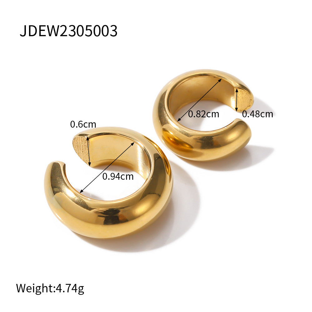 Smooth Open Ear Cuffs — dimensions and size reference 08