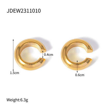 Smooth Open Ear Cuffs — dimensions and size reference 09