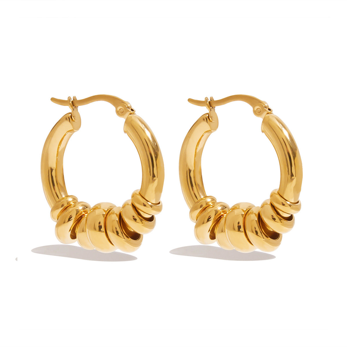 Stacked Ring Hoop Earrings — design overview 05
