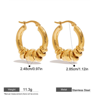 Stacked Ring Hoop Earrings — dimensions and size reference 08