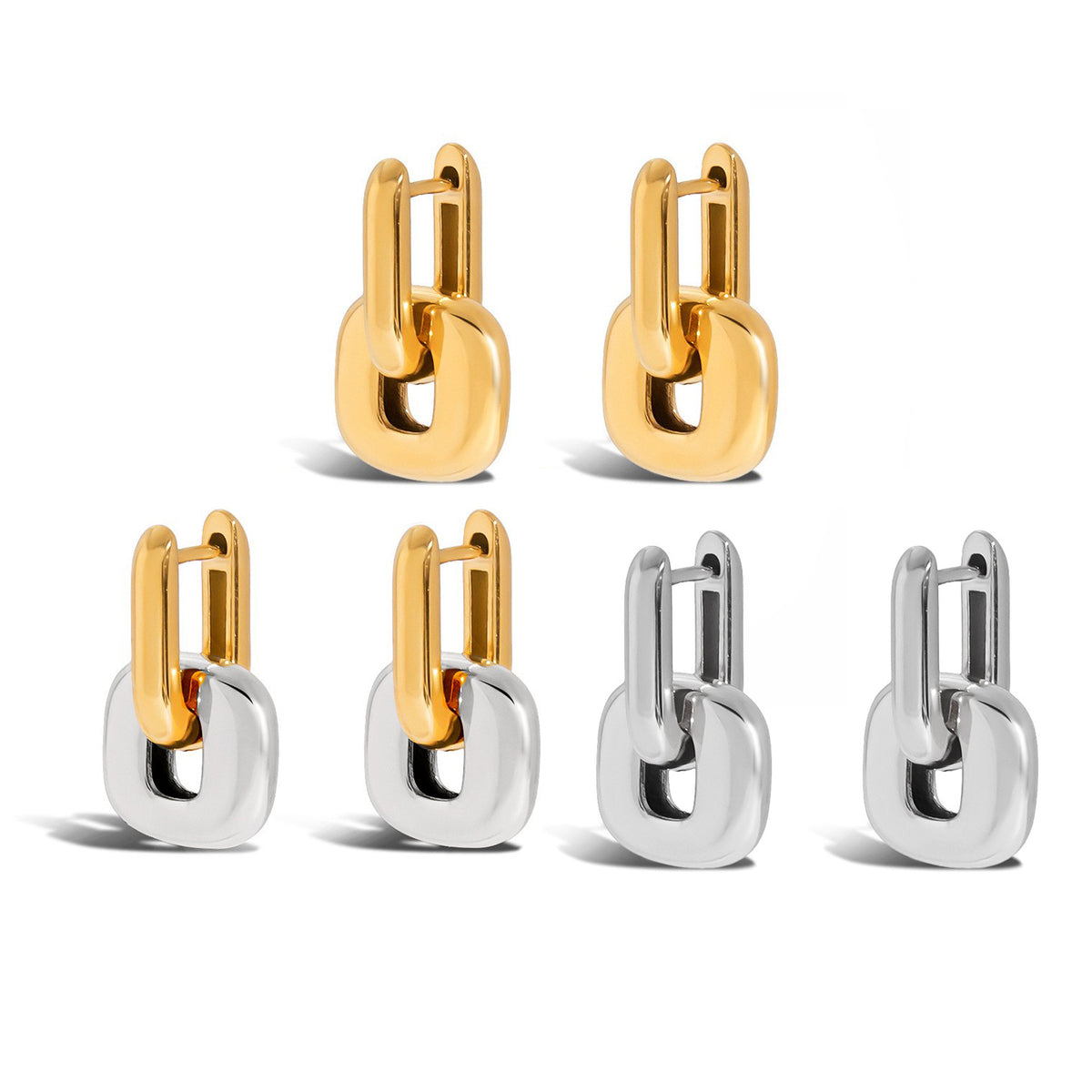 Interlocking Oval Hoop Earrings — design overview 05