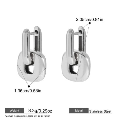 Interlocking Oval Hoop Earrings — dimensions and size reference 07