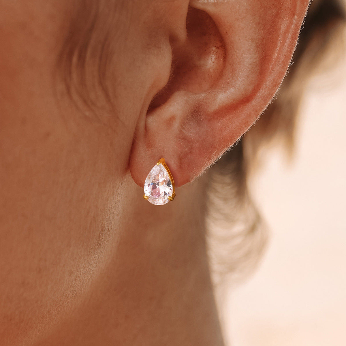 Assorted Zircon Stud Earrings — styled view 04
