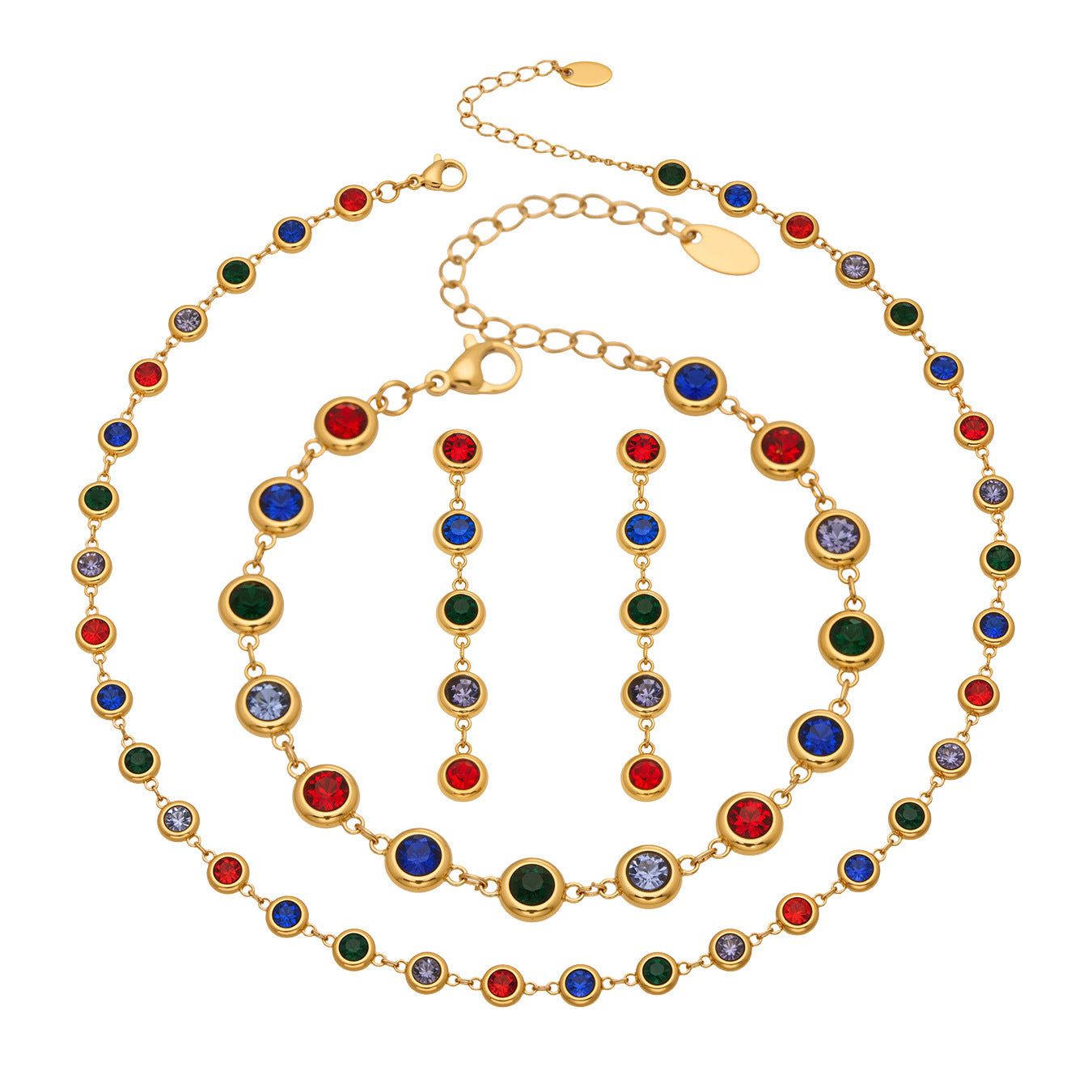 Multicolor Zircon Jewelry — design overview 05