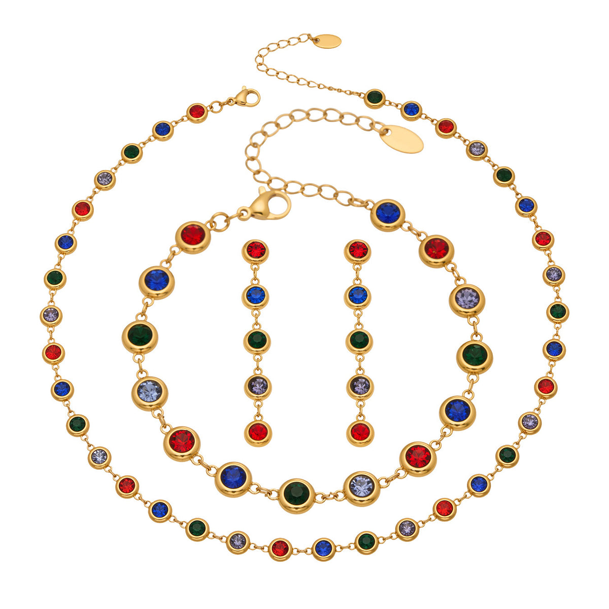 Multicolor Zircon Jewelry — design overview 05