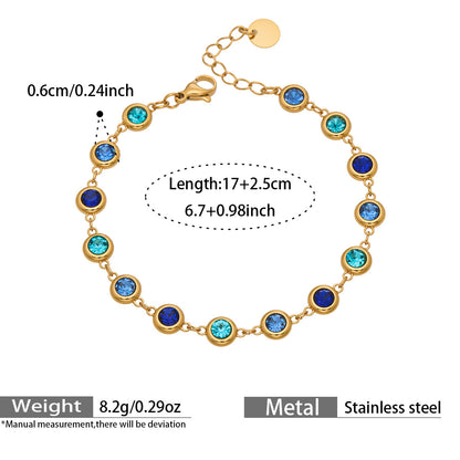 Multicolor Zircon Jewelry — dimensions and size reference 11