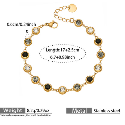 Multicolor Zircon Jewelry — dimensions and size reference 12