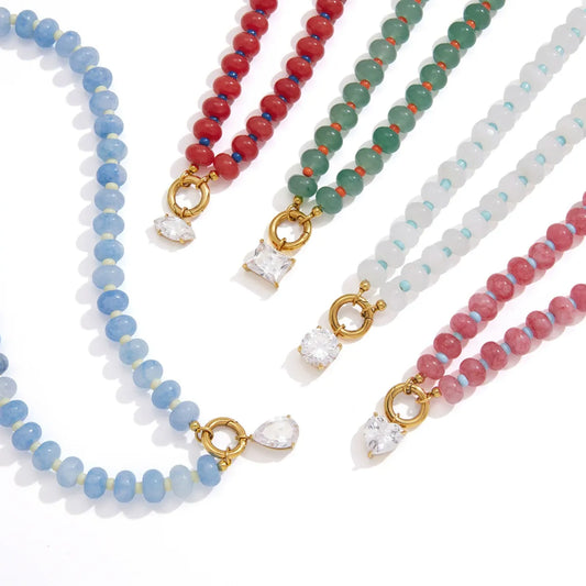 Colorful Beaded Necklace — product view 02