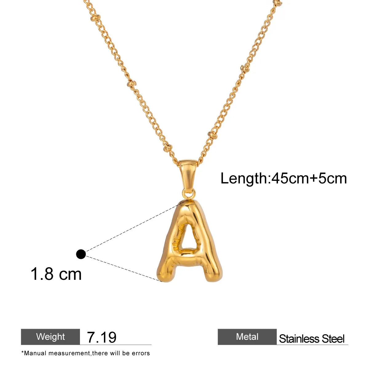 Alphabet Pendant Necklaces — styled view 02