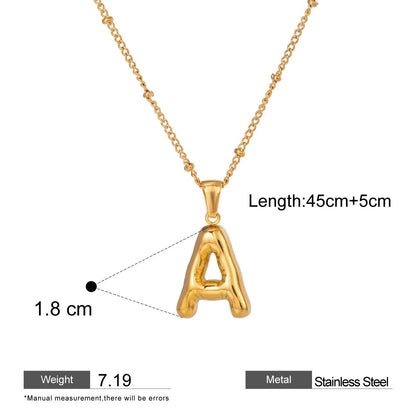 Alphabet Pendant Necklaces — styled view 02