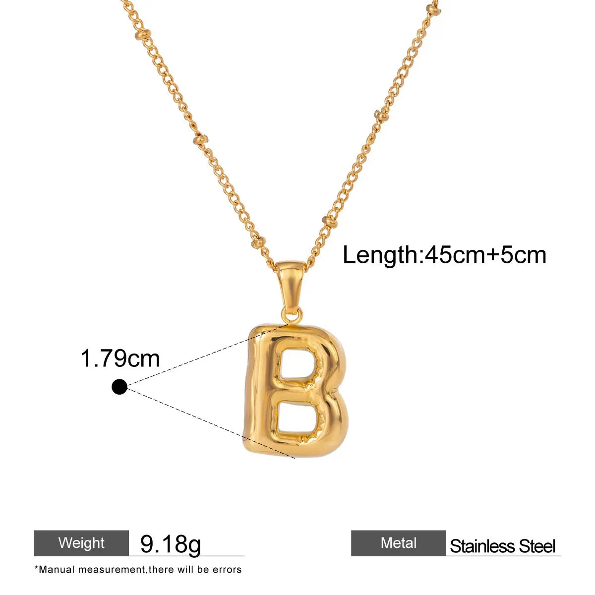 Alphabet Pendant Necklaces — flat lay 03