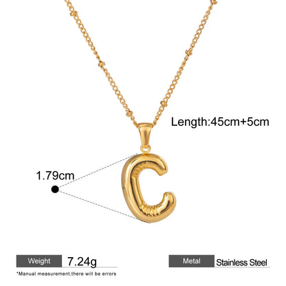 Alphabet Pendant Necklaces — styled view 04