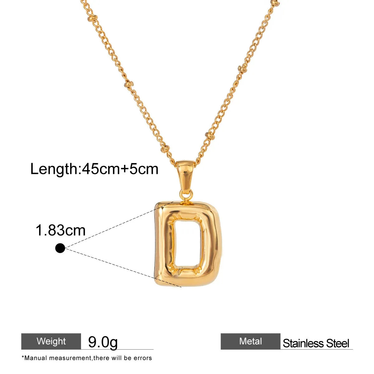 Alphabet Pendant Necklaces — design overview 05