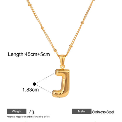 Alphabet Pendant Necklaces — dimensions and size reference 11