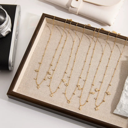 Delicate Charm Station Necklaces — styled view 02