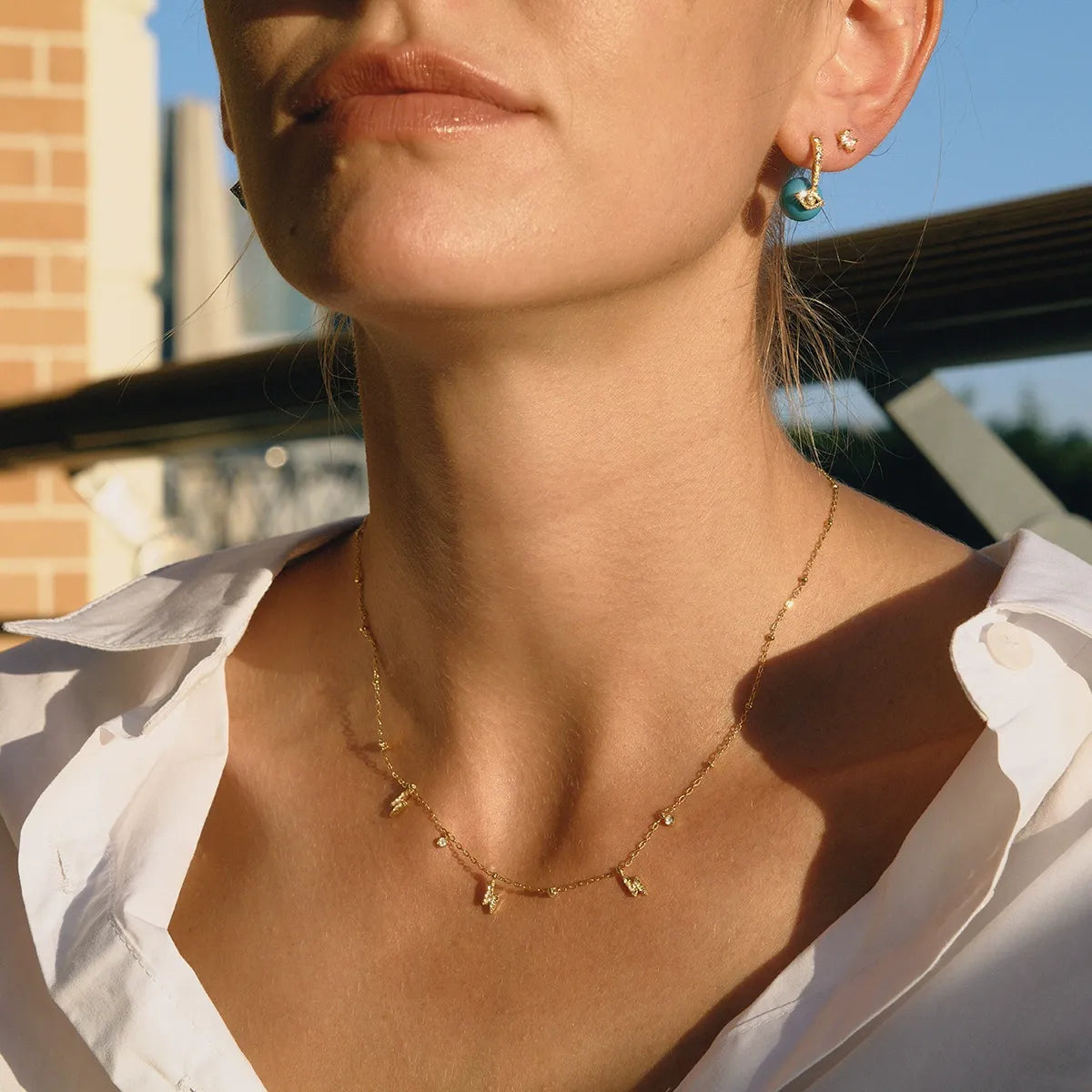 Delicate Charm Station Necklaces — styled view 04