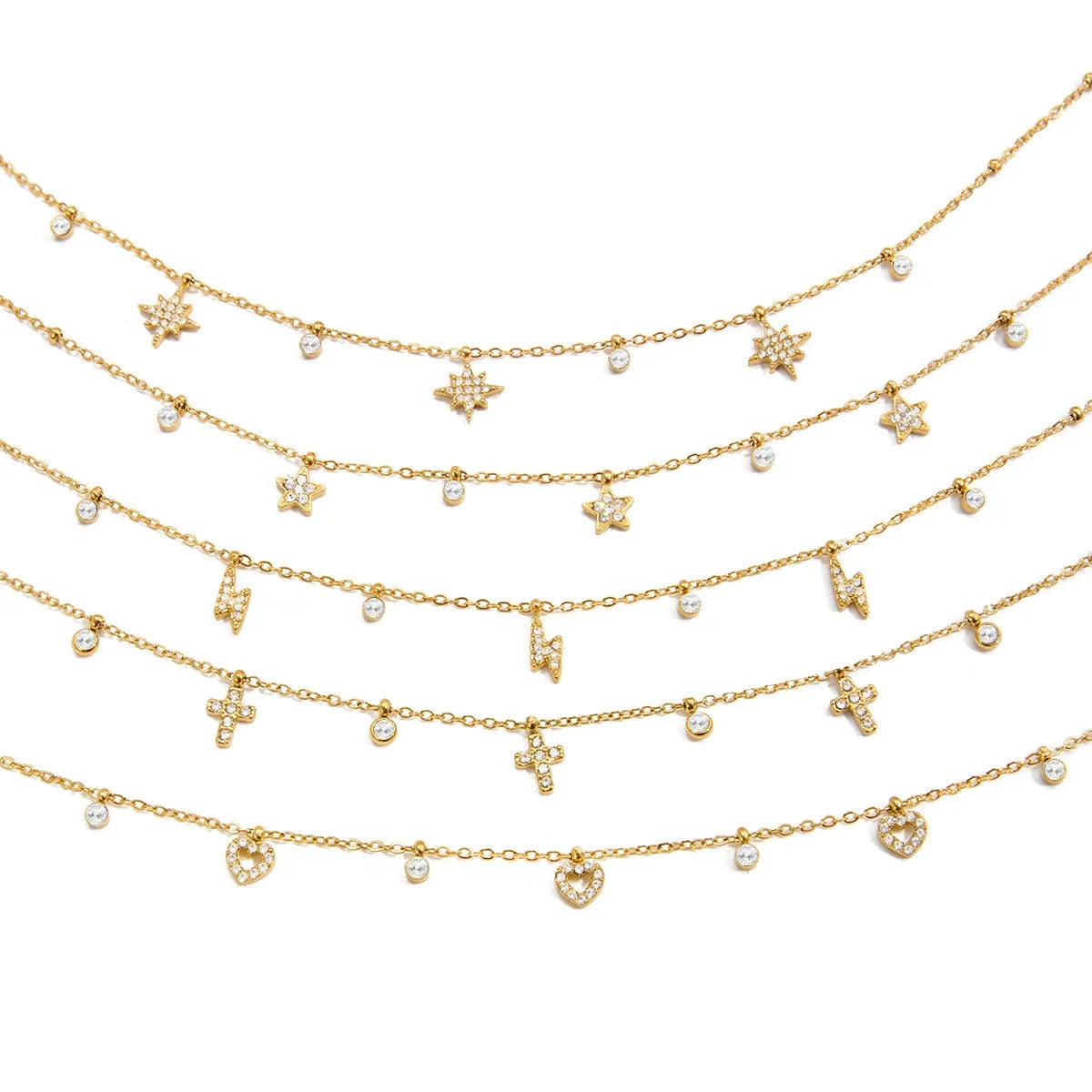 Delicate Charm Station Necklaces — design overview 05