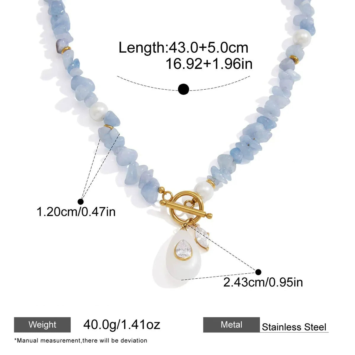 Gemstone Beaded Pendant Necklaces — design overview 05