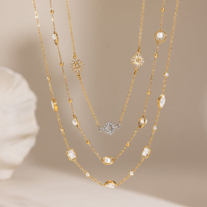 Delicate Charm Layered Necklaces — styled view 04
