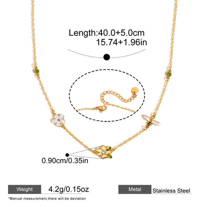 Delicate Charm Layered Necklaces — dimensions and size reference 07