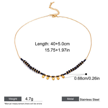 Sunburst Zircon & Crystal Layered Necklace — dimensions and size reference 07