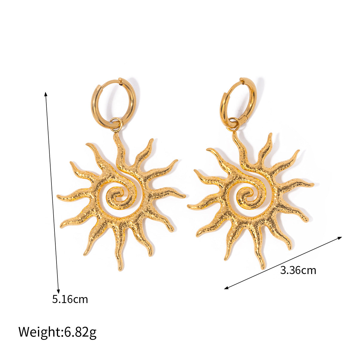 Sunburst Pendant Necklaces — dimensions and size reference 06