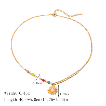 Sunburst Pendant Necklaces — dimensions and size reference 07