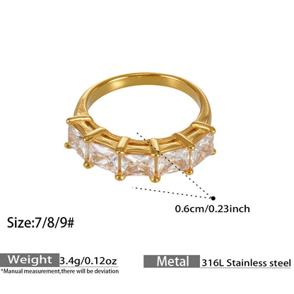 Assorted Heart Pearl and Zircon Rings — dimensions and size reference 10