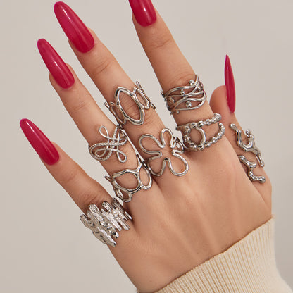 Openwork Geometric Rings — styled view 03